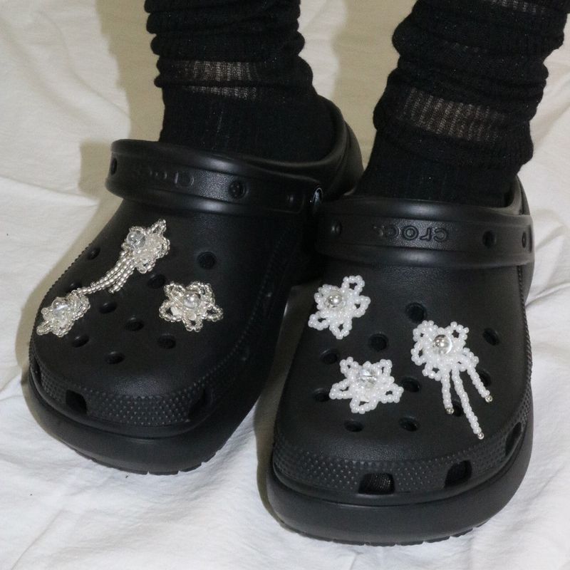 【MADE】chickweed shoe charm (white, 3pcs)