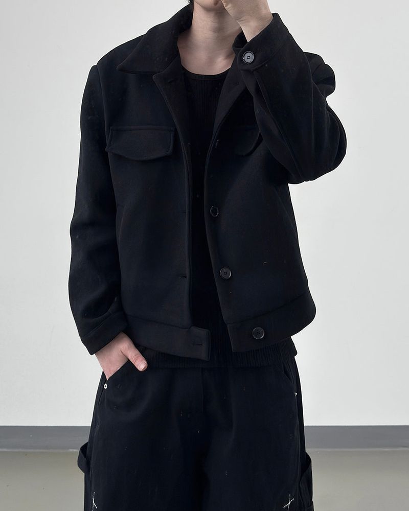 Riel Wool Cropped Jacket