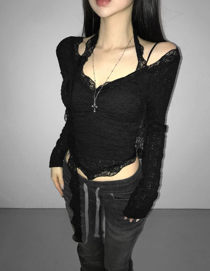 daisy slimmer scarf top(3 color)