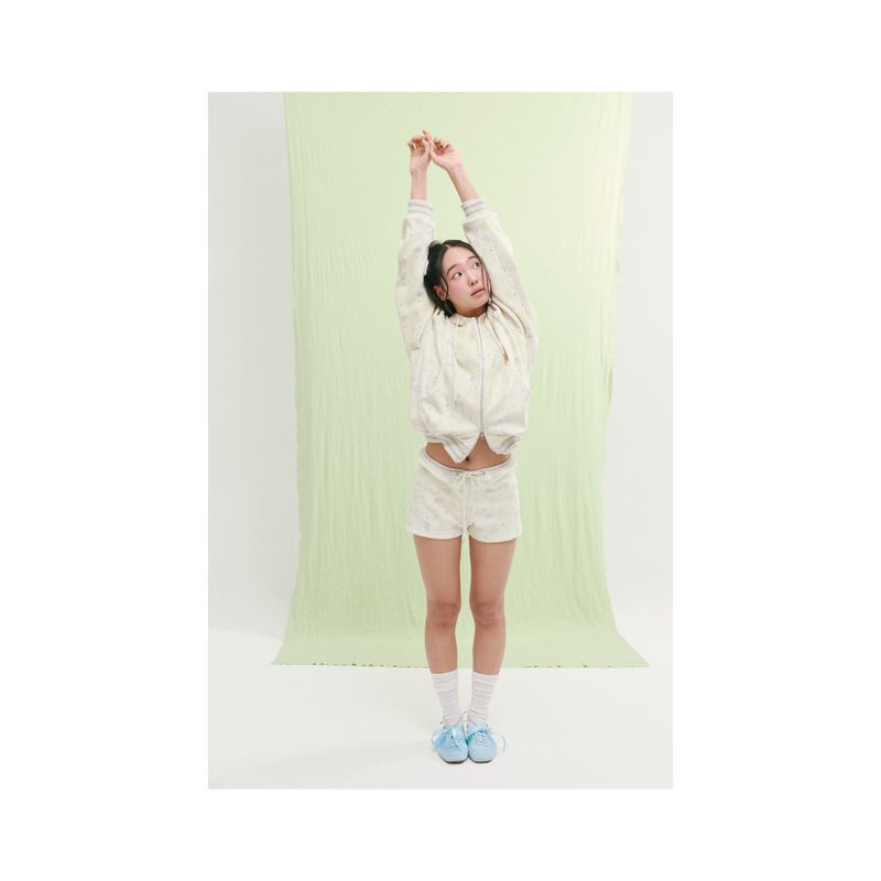 rabbit fluffy shorts cream