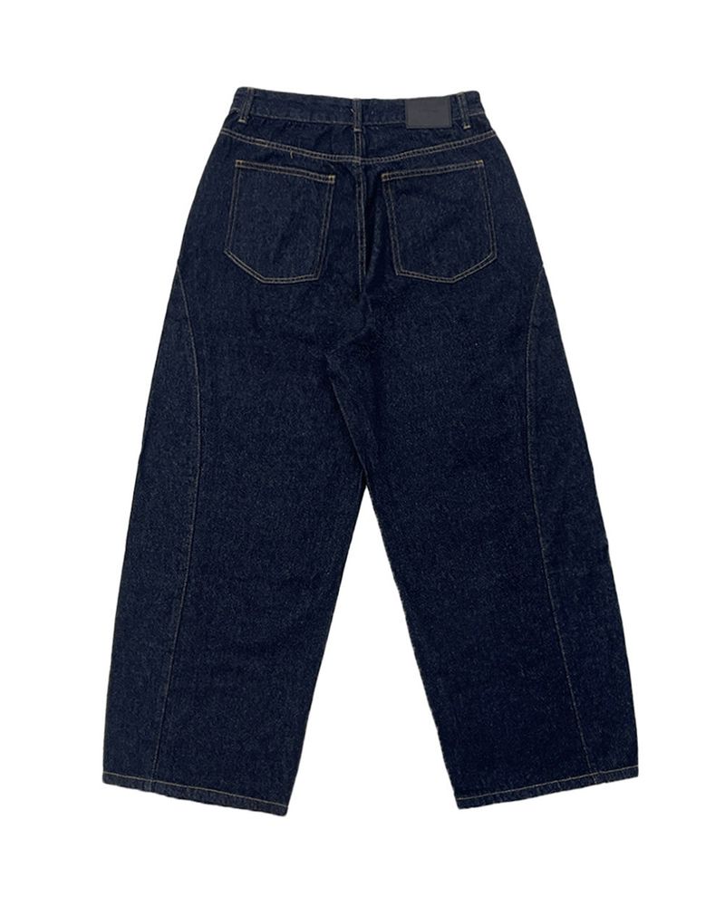 Never Curved Panel Raw Denim
