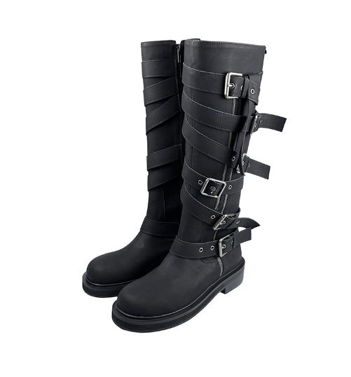 ULAN(ユレン)の「Dusen Strap Buckle Long Boots(Shoes)」