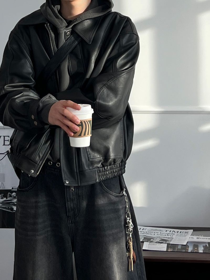 Outlaw Two-Way Leather Jacket (2 Colors)