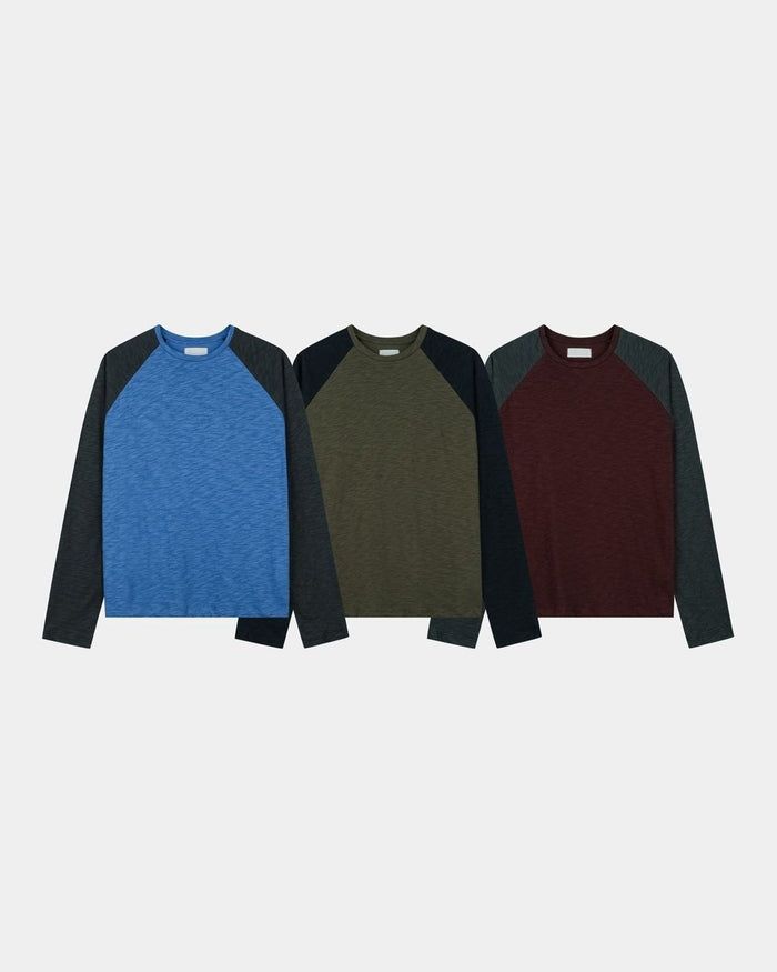 (UNISEX) Slub Raglan Long Sleeve
