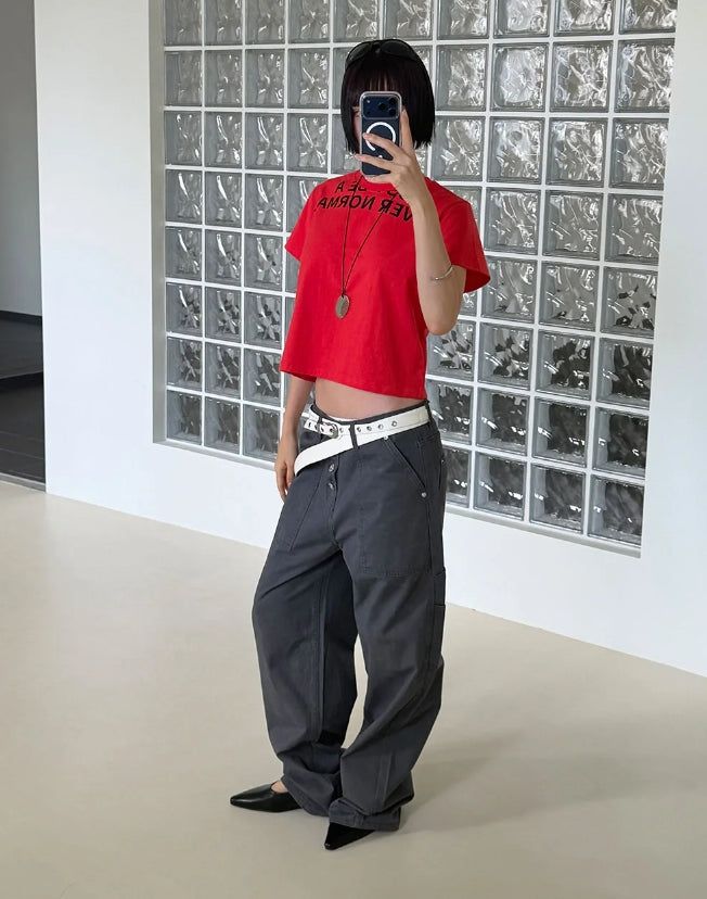 4-BUTTON RIVET POCKET PANTS