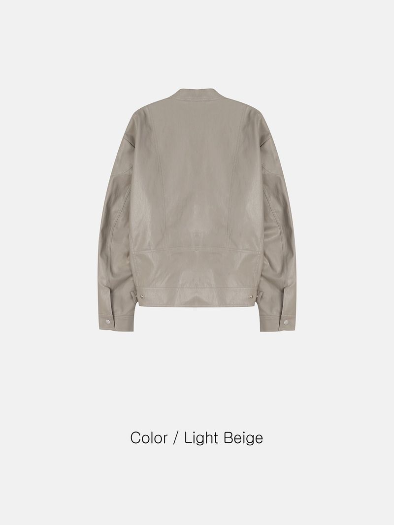 Bella Biker Leather Jacket (2color)