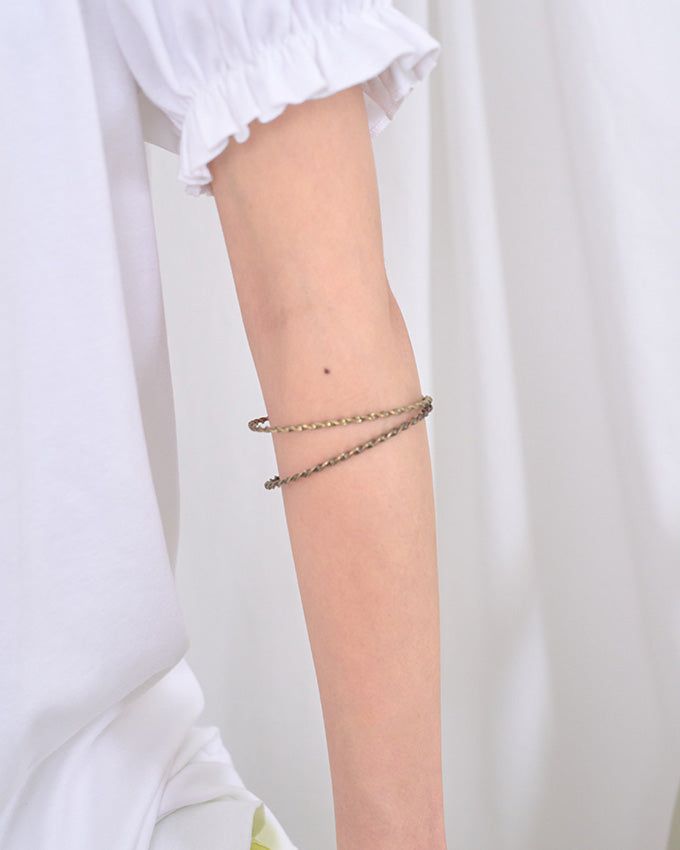  [MADE] TWIST CHAIN BANGLE (GOLD)