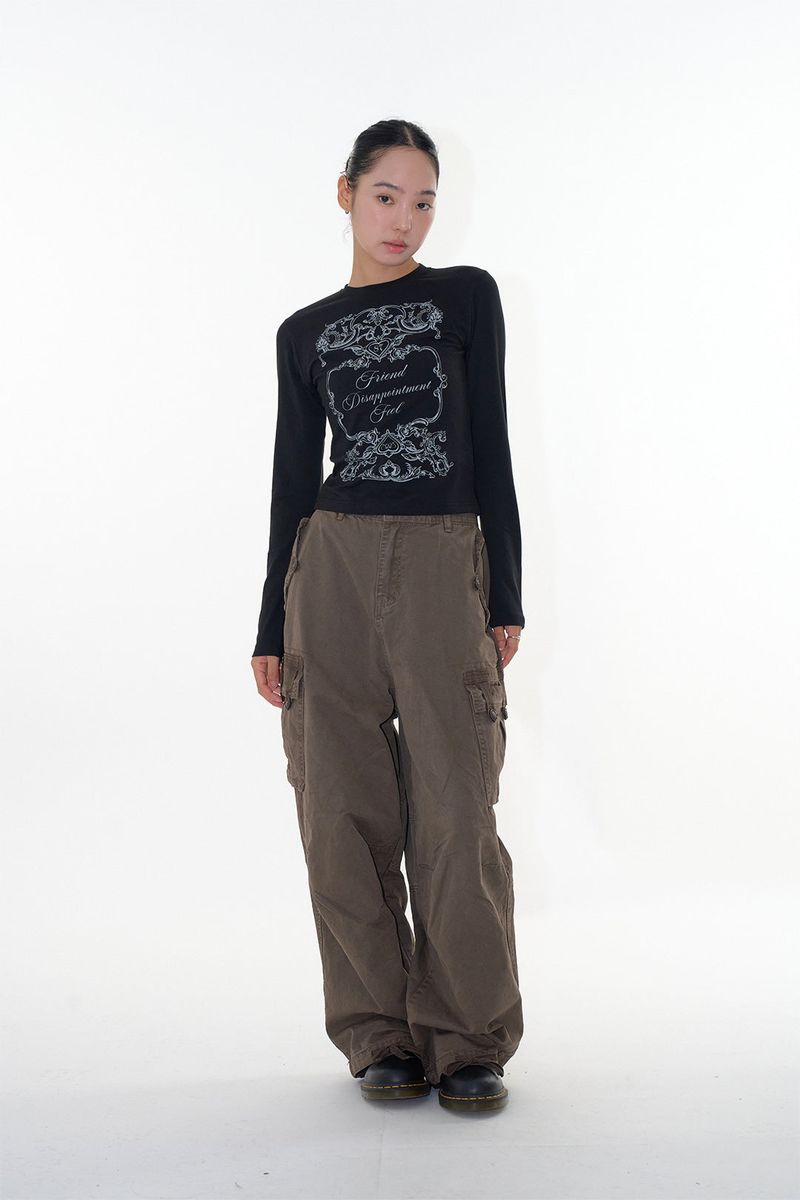 Tape dyeing cargo pants