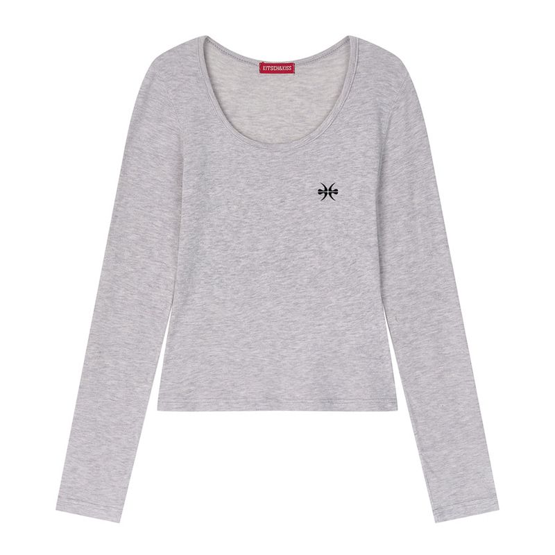 MAIN LOGO MELANGE LONG SLEEVE (SBLKNK-100)