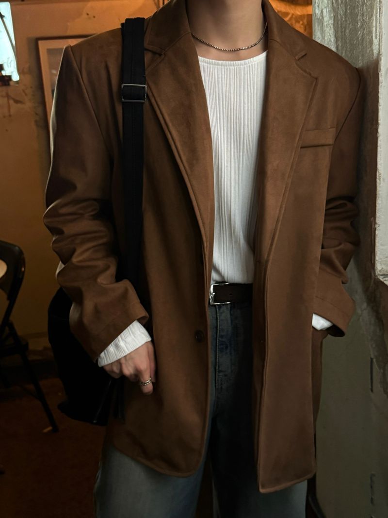 Brunch suede blazer jacket
