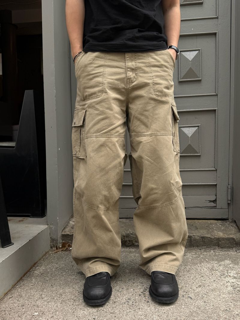 Lone dying wide cargo pants