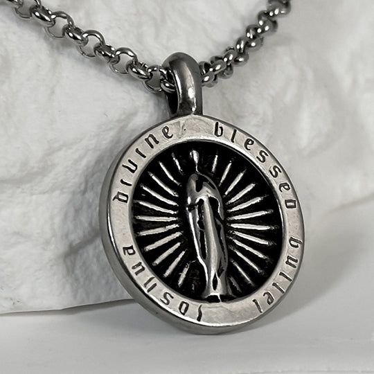 BLESSED BULLET（ブレスドブレット）の「SS-maria-2 chain necklace_Black silver（Accessories）」