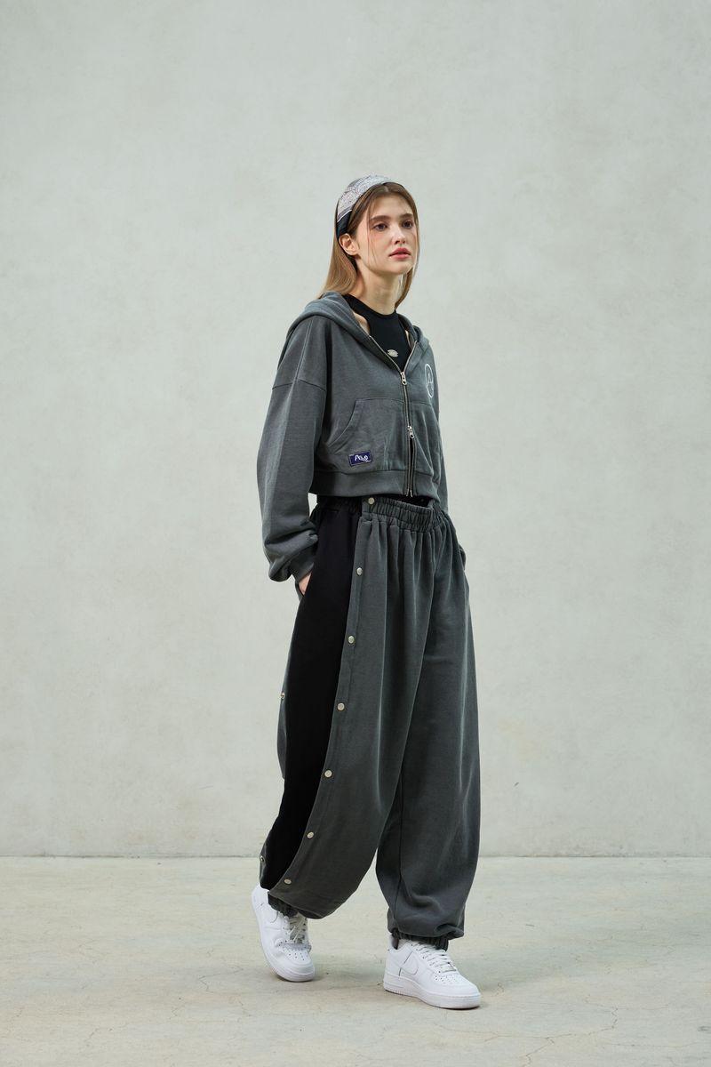 PITA SNAP OFF SWEAT PANTS / CHARCOAL