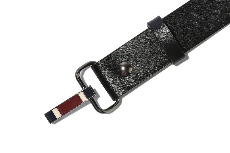 MINIMAL LOGO LABEL BELT_BLACK