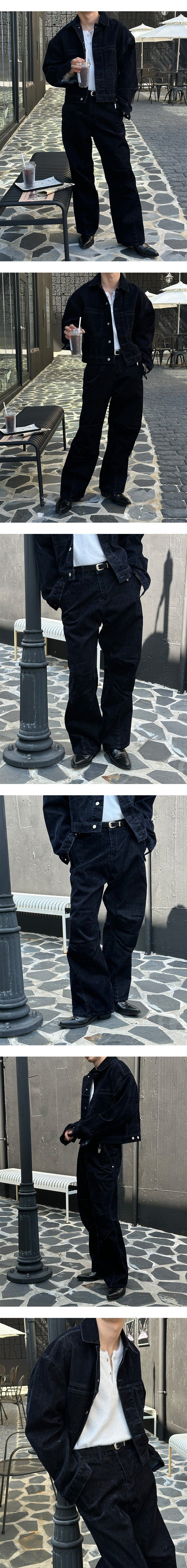 [F/W] ベルベットデニムクロップジャケット(2color)
