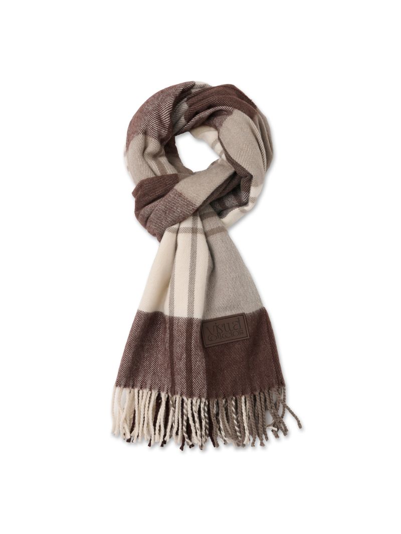 visual check muffler [brown]