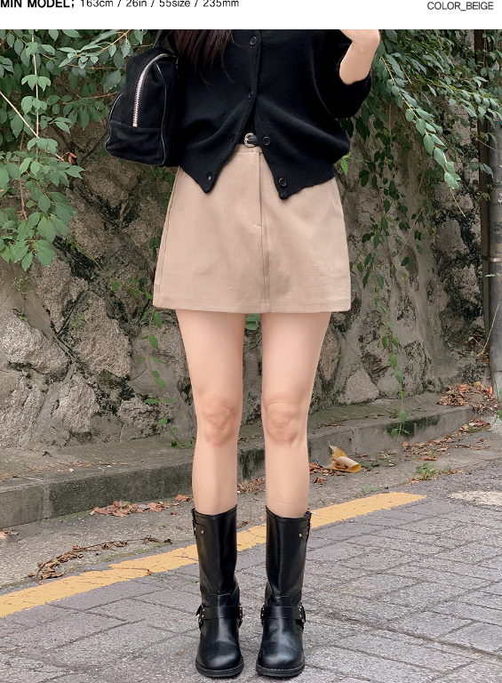 Classic Basic Mini Skirt (3color)