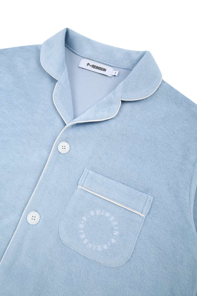 FW PRS blue meommeo-i towel pajama set-up