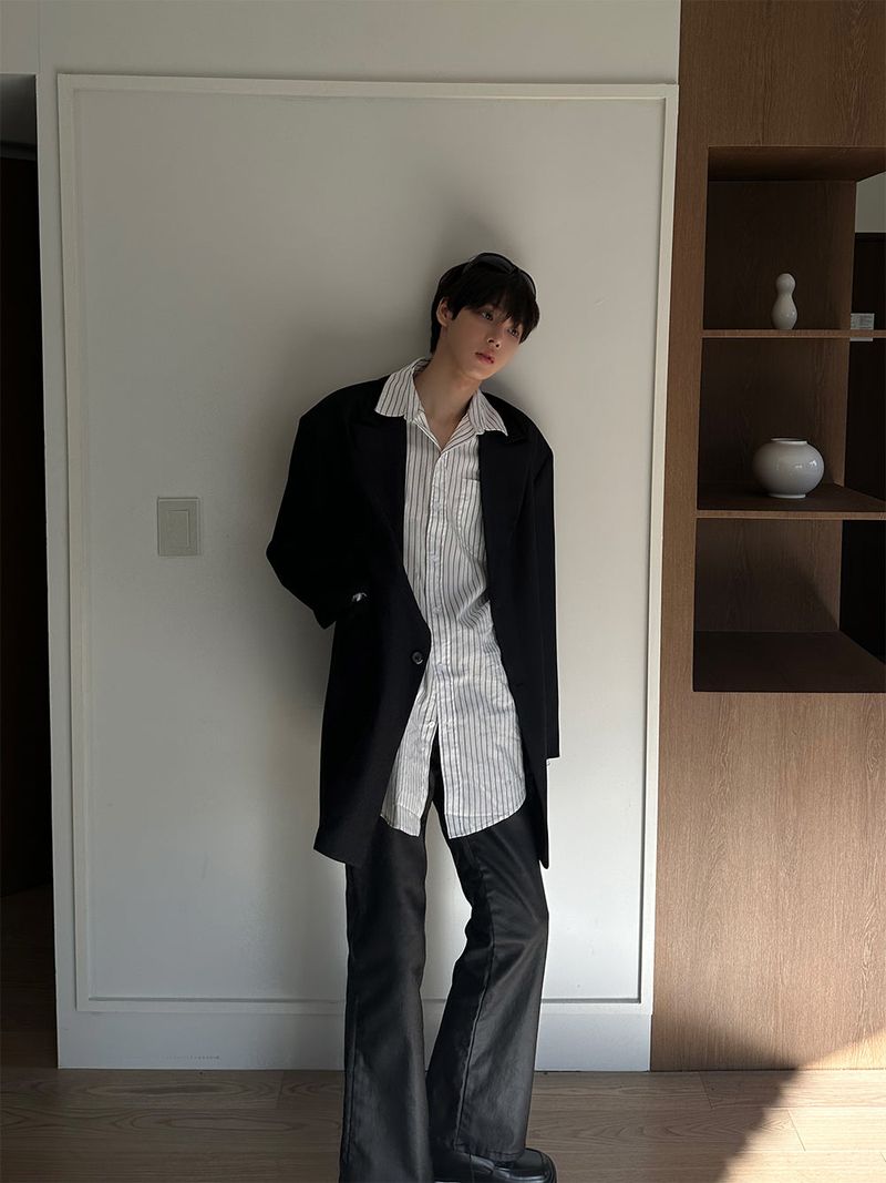 ASCLO Power Shoulder Blazer (3color)