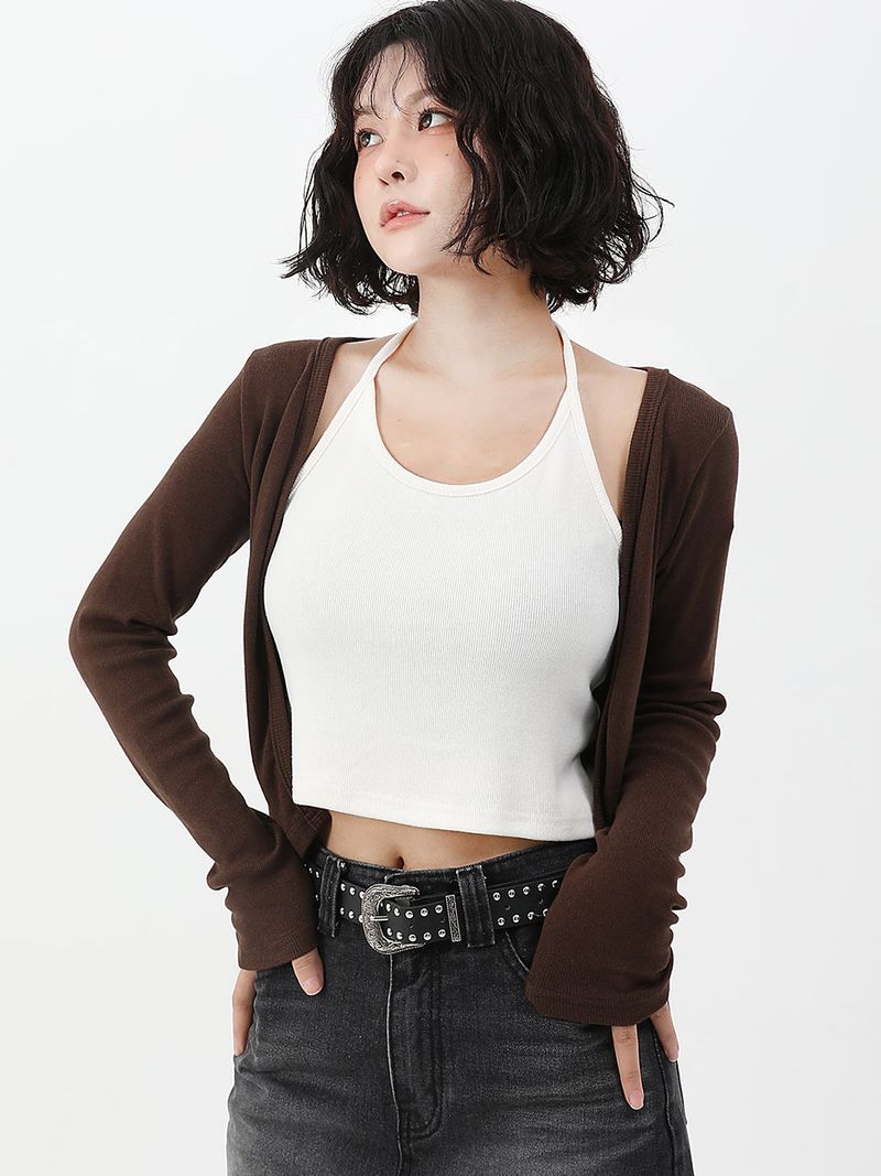 cattline(カトリーヌ)の「Haulter Neck Mute Cardigan SET(Tops)」
