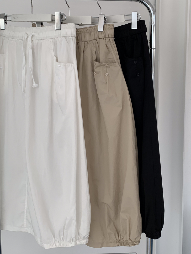 pumpkin balloon pocket long skirt