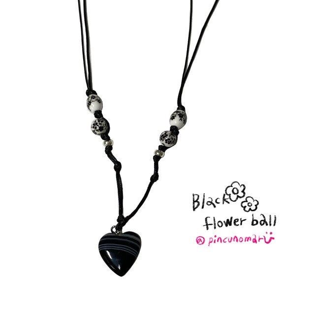 Black flower ball