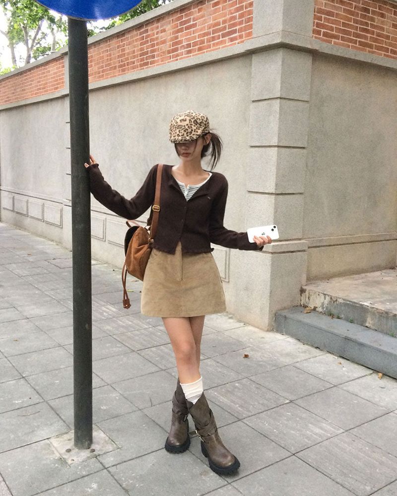 Candy Frill Knit Cardigan