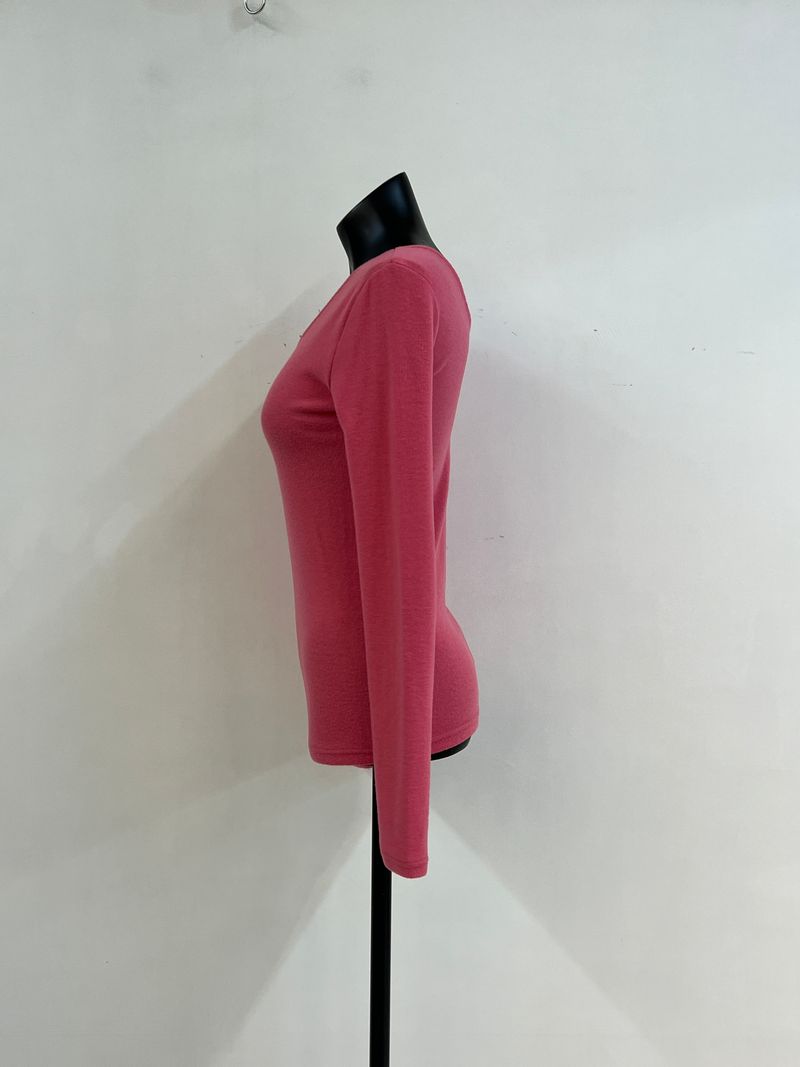 Napping V-neck Long Sleeve T-shirt