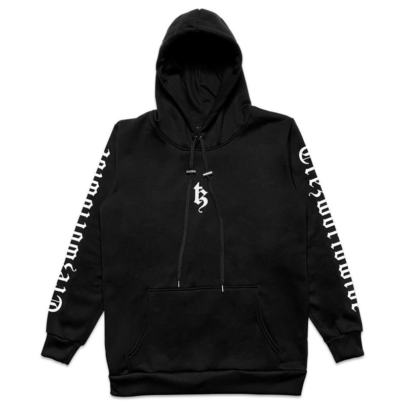 TZ worldwide BE TREZ HOODIE - BLACK (GLOW IN THE DARK - YELLOW)