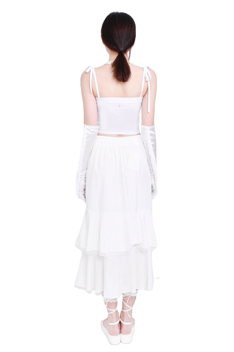 4-way multi tricot jersey span crop tube top (white)