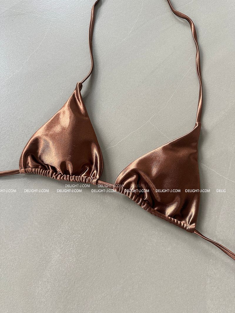 satin strap bikini