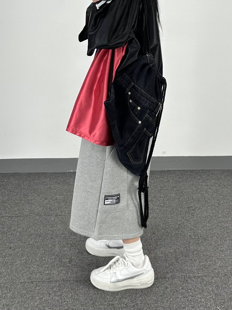 denim rope gym sack
