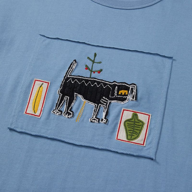 Freak half T-shirts / Sky blue