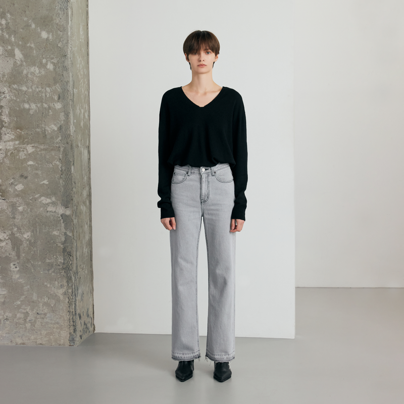27Y(トゥエンティセブンワイ)の「Warm grey semi wide jeans - SW004(Pants)」