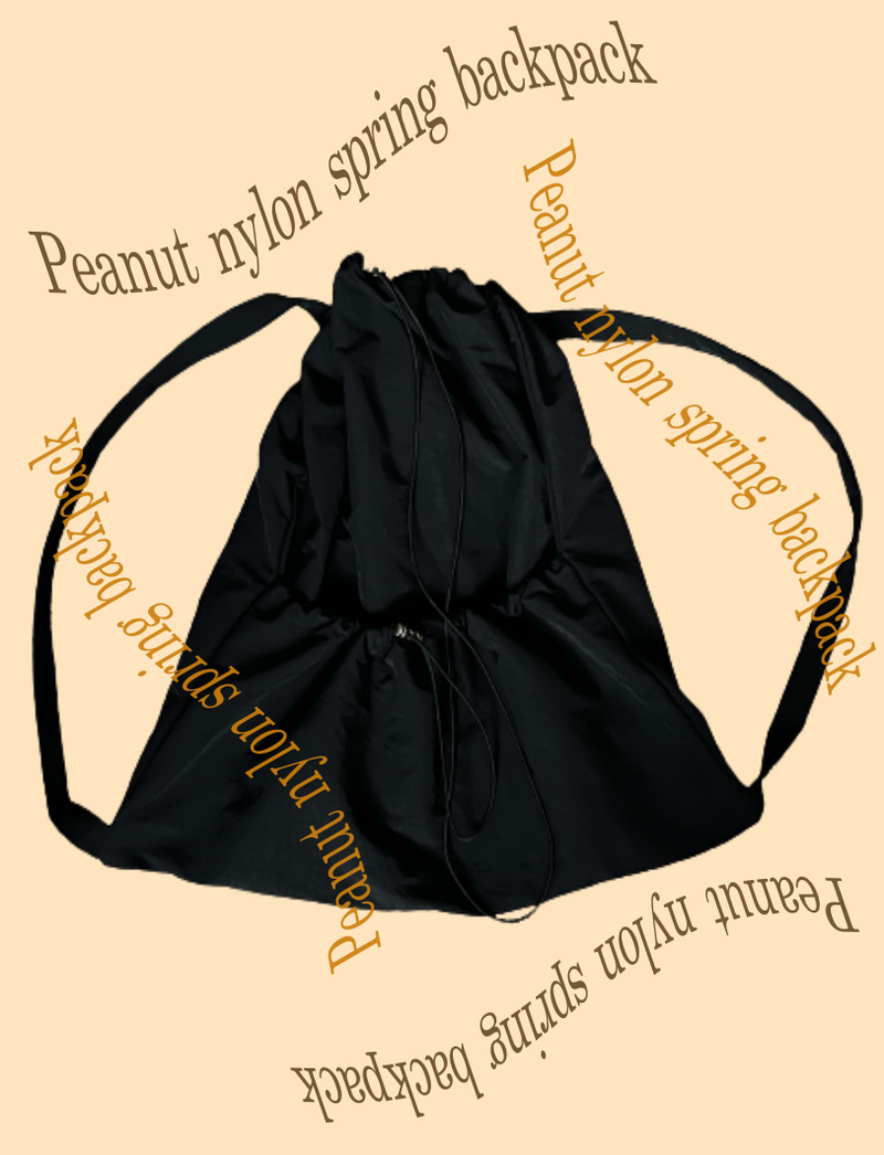 Peanut nylon spring backpack