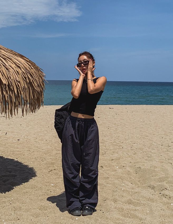 [U-BASIC] All-Day Parachute Nylon Pants