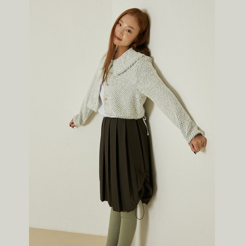 Azure short cardigan (white)