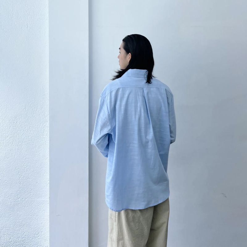 Airy Slub Boxy Overshirt