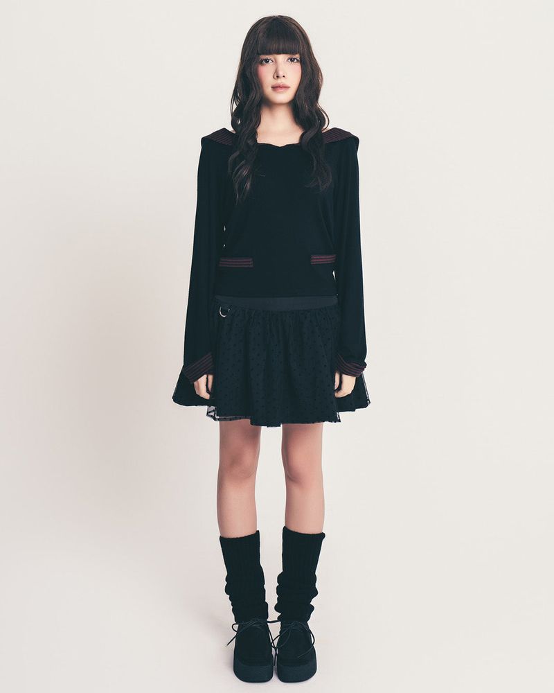 dot midi volume skirt