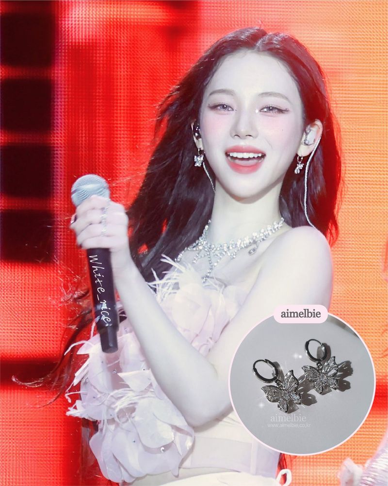 [Aespa Karina Piercing] Butterfly Fairy Huggies Piercing