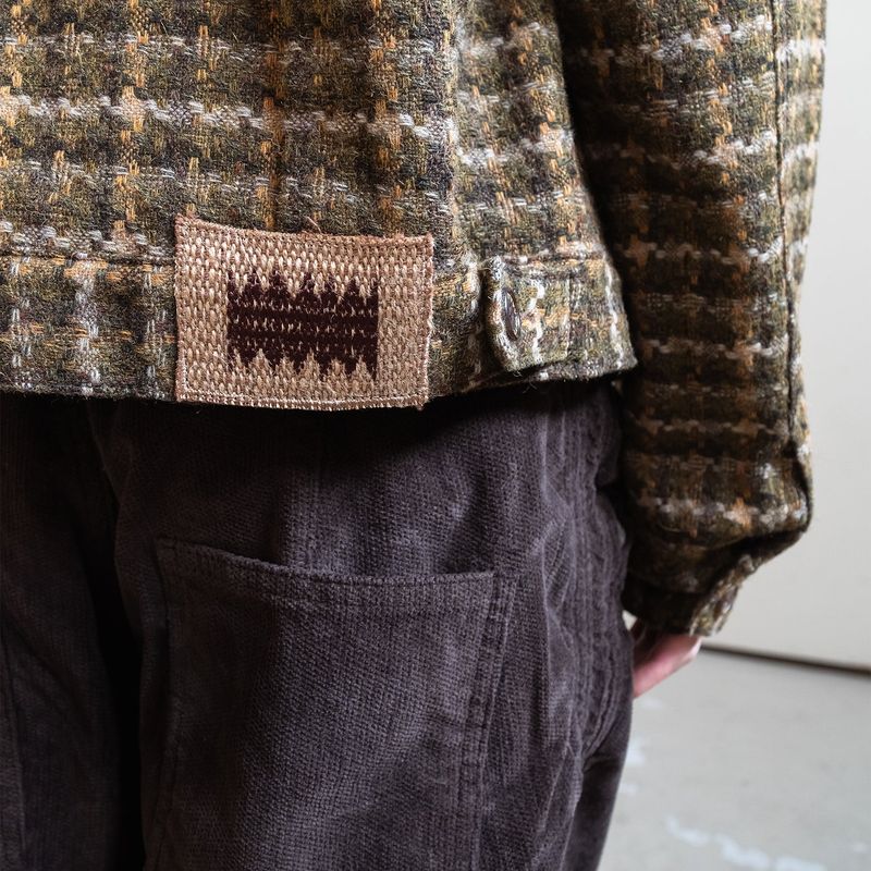 Virgin wool trucker blouson / Olive