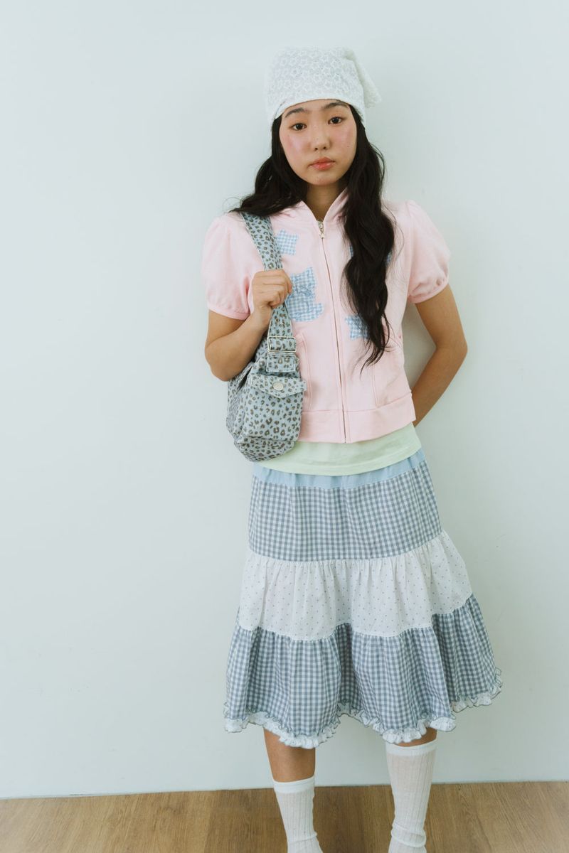 POWDER COTTON CANCAN SKIRT