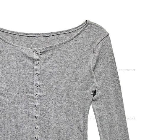 Leaf punching snap button crop cardigan