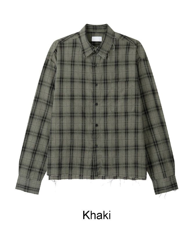 Kaan Cutting Check Shirt