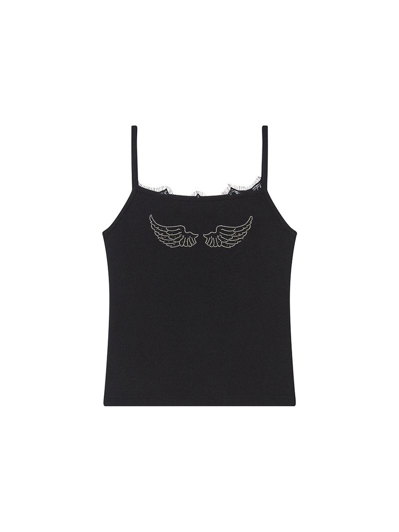  LACE SLEEVELESS BLACK