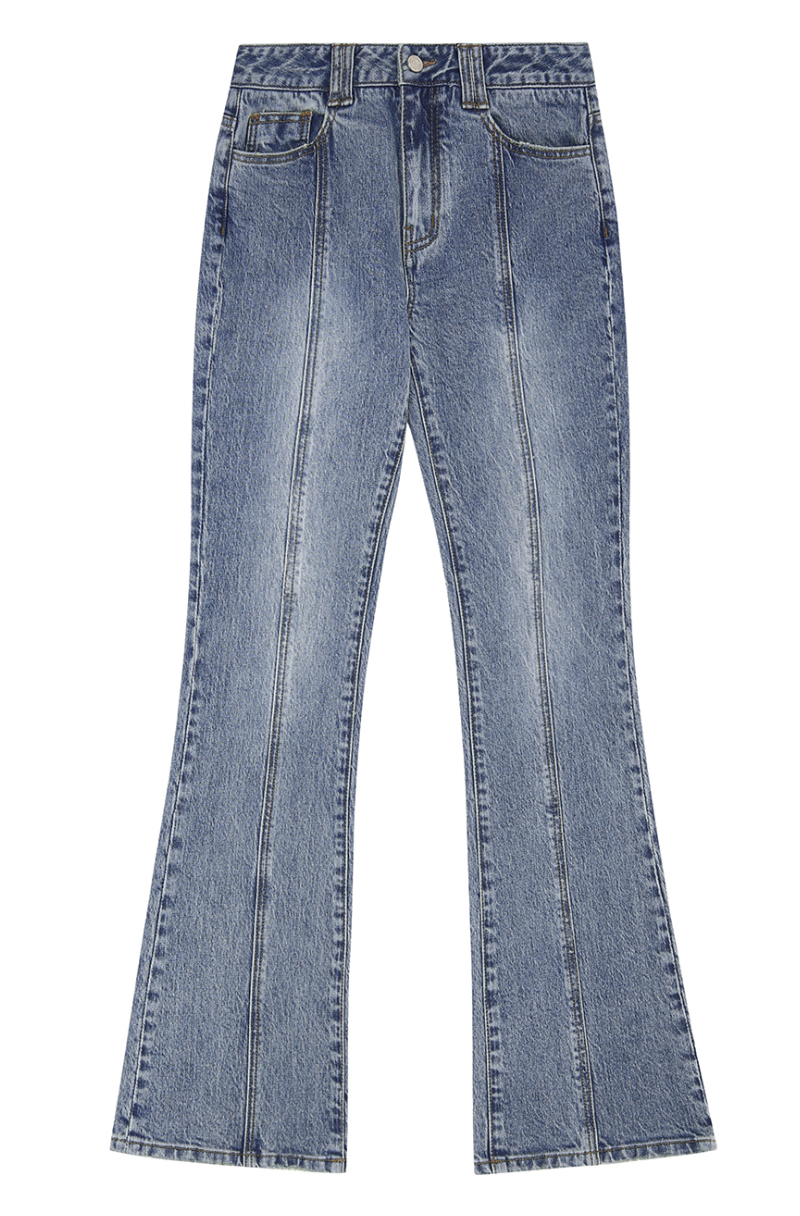 Slit Boots Cut Denim Pants