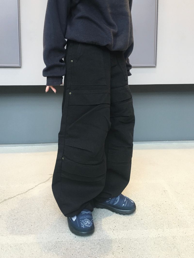 ムーブカットスナップワイドパンツ(3c)