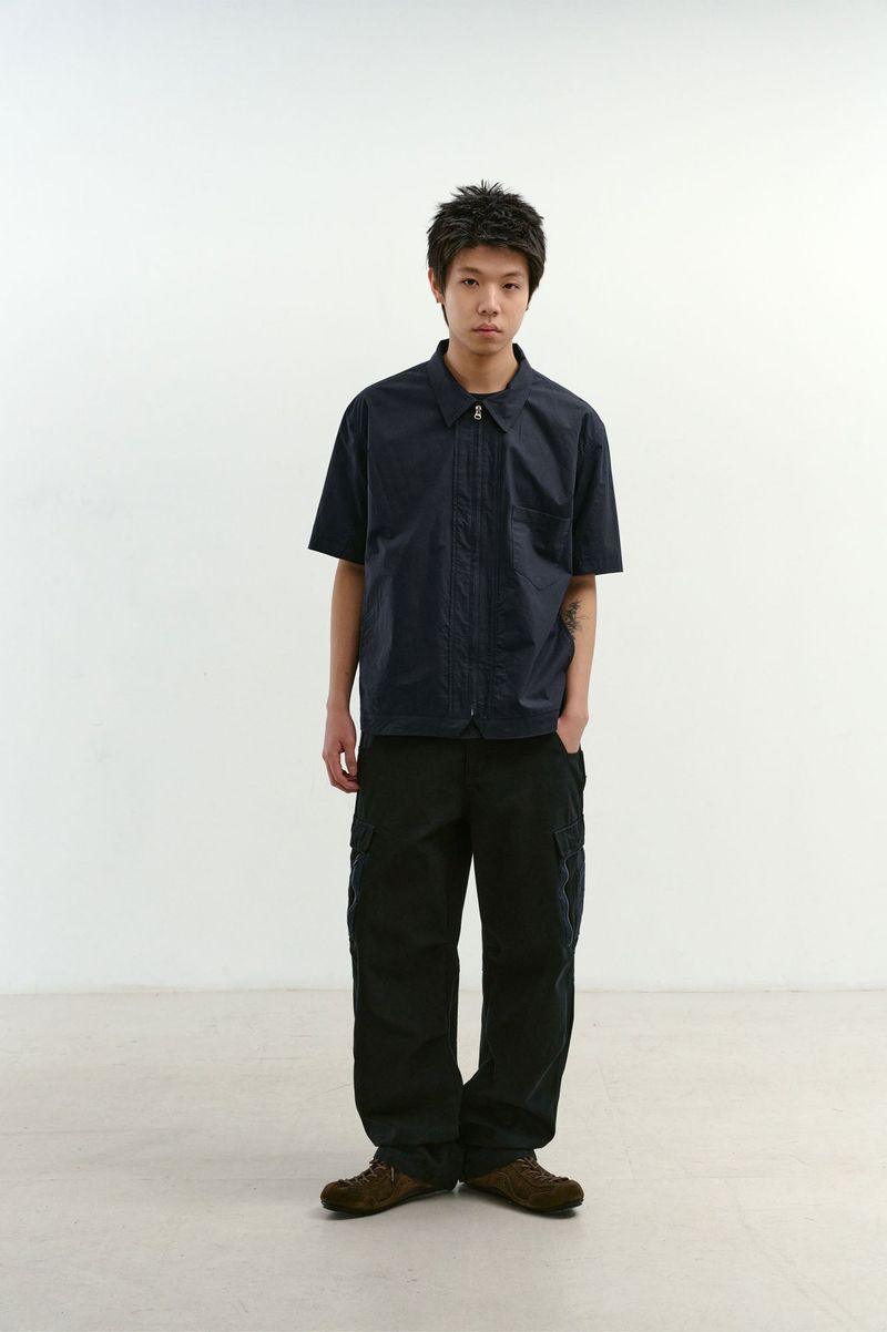 Mixed Fabric m65 Pants (Washed Navy)