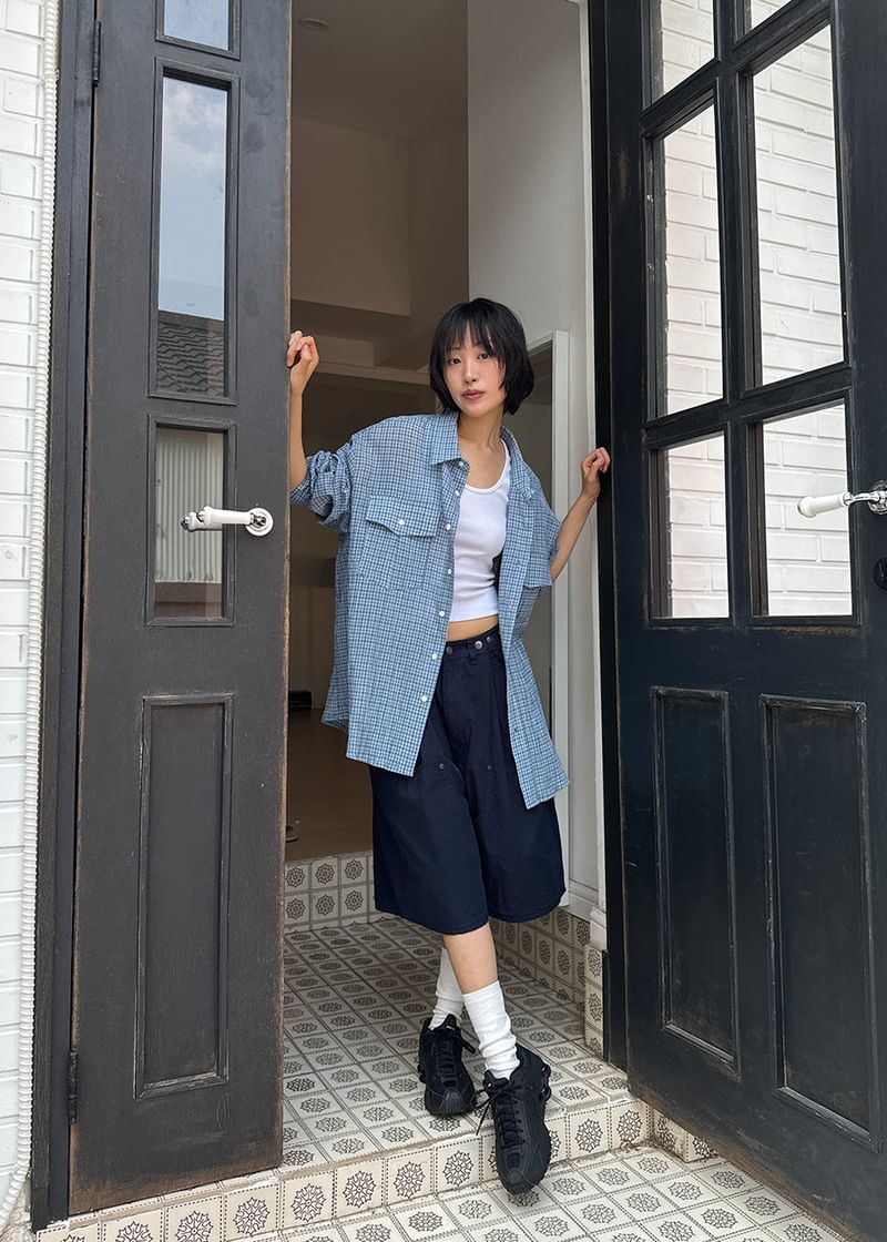 SNAP BERMUDA PANTS