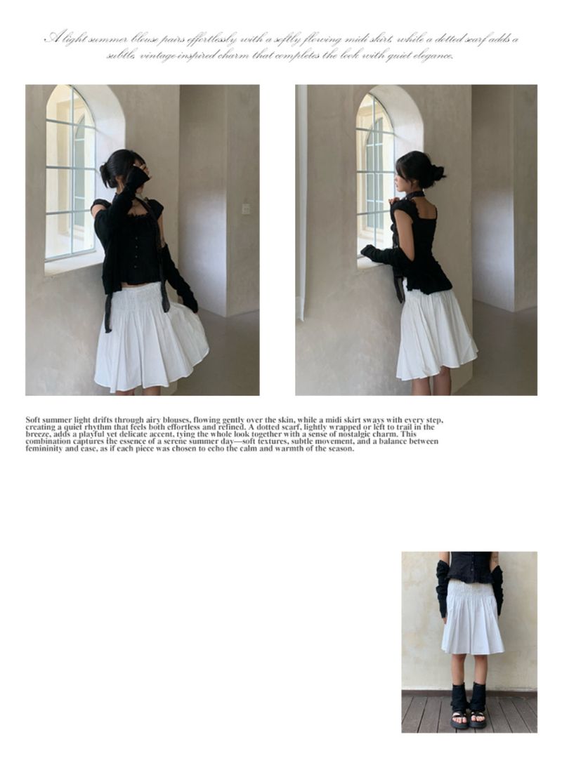 Candy Smoke Midi Skirt